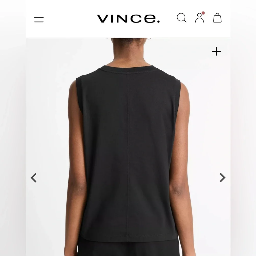 Vince Black Muscle Tee